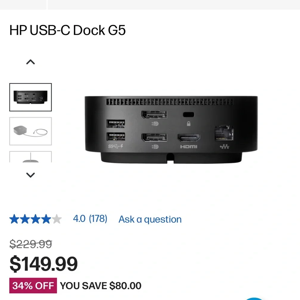 HP USB-C Dock G5